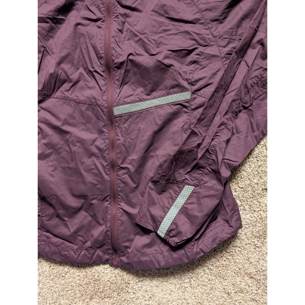 Oiselle Women's S Reflective Vim Jacket Dusk Purple Full Zip Pockets Lightweight - Picture 2 of 13